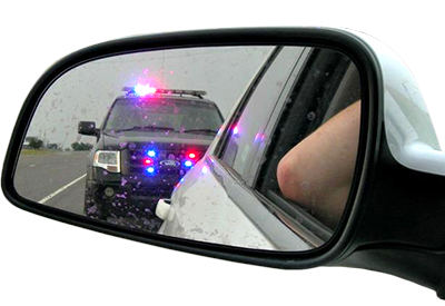 Side Mirror with Police