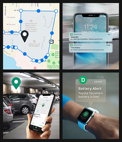 Drone Features: Geofencing, Speed Alerts, Vehicle Health, and Curfew Tattle Tale